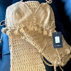 Crochet swim cover up top and bottom